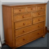 F42. Ethan Allen dresser. 44”h x 48”w x 19”d 